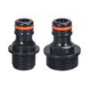 2Pcs Garden Hose Quick Connection Fittings Plastic Water Hose Connectors 1/2inch 3/4inch Sprays Nozzle Faucet Adapter