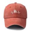 A Stylish And Versatile Printed Baseball Cap Suitable for Both Men And Women Featuring a Classic Retro Washed Design This Ligh