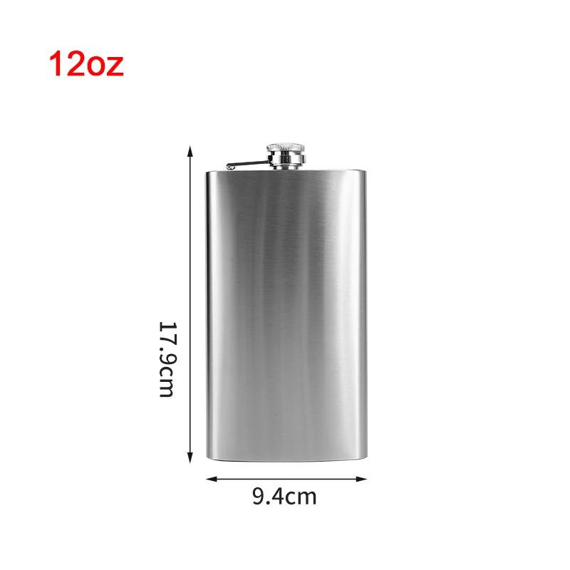 1-18Oz Stainless Steel Hip Flask Liquor Alcohol Whiskey Flask Cap Bottle Travel Liquid Container Accessory Portable Hip Flask
