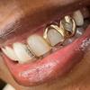 1 Stück Goldfarbener Alltagstauglicher Zahnschmuck Dental Grillz Hip Hop Hohles Herz Zahn Grillz Für Frauen