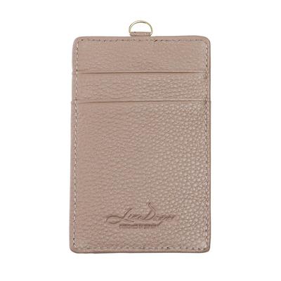 [Rizdays] Kartenhalter mit zwei Riemen, Grau-Beige, F