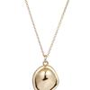 Invisible Collage BOLD ROUNDED CAP NECKLACE_GOLD