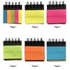 Hard Cover Note Pads Small Spirals Notebook Self-Adhesive Sticky Note Combination Memo Pads School Office Supplies