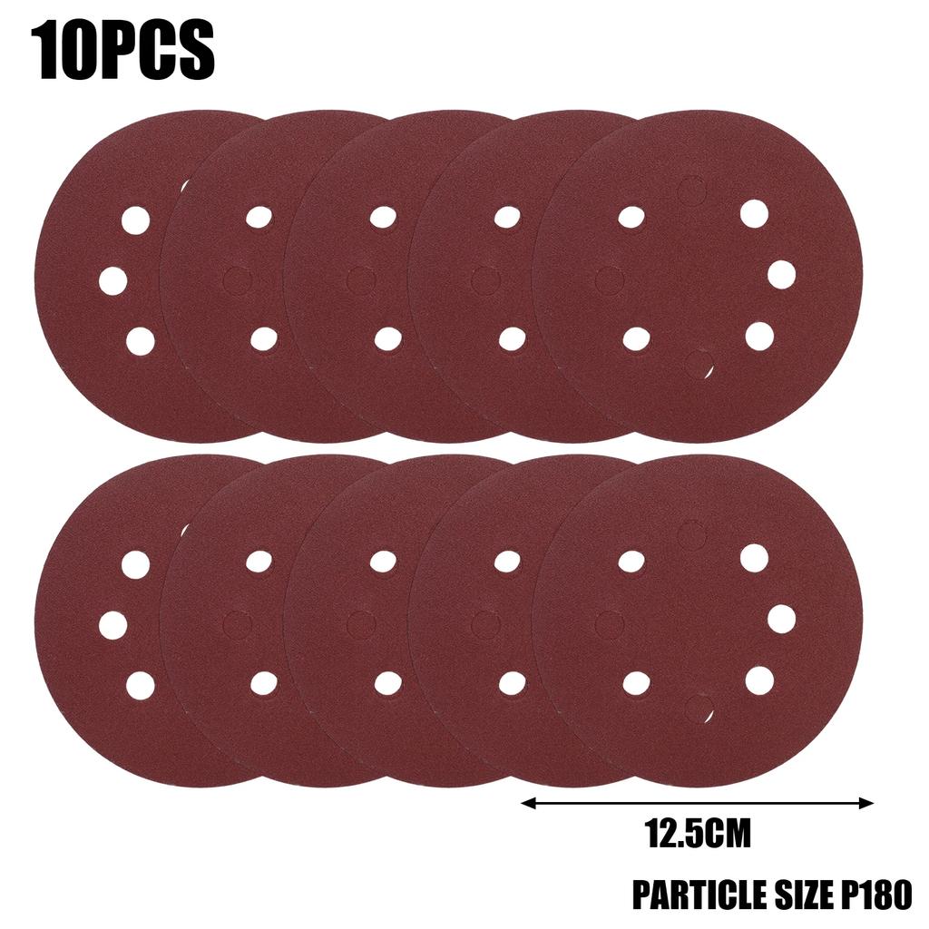 Sanding Paper Set 125mm 60-80-120-400-600 Grid Metal Polished Woodworking Abrasive Tools for Automotive Paint Accessories