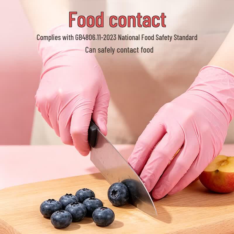 IncoCare Chibi Maruko-chan Pink Nitrile Disposable Gloves