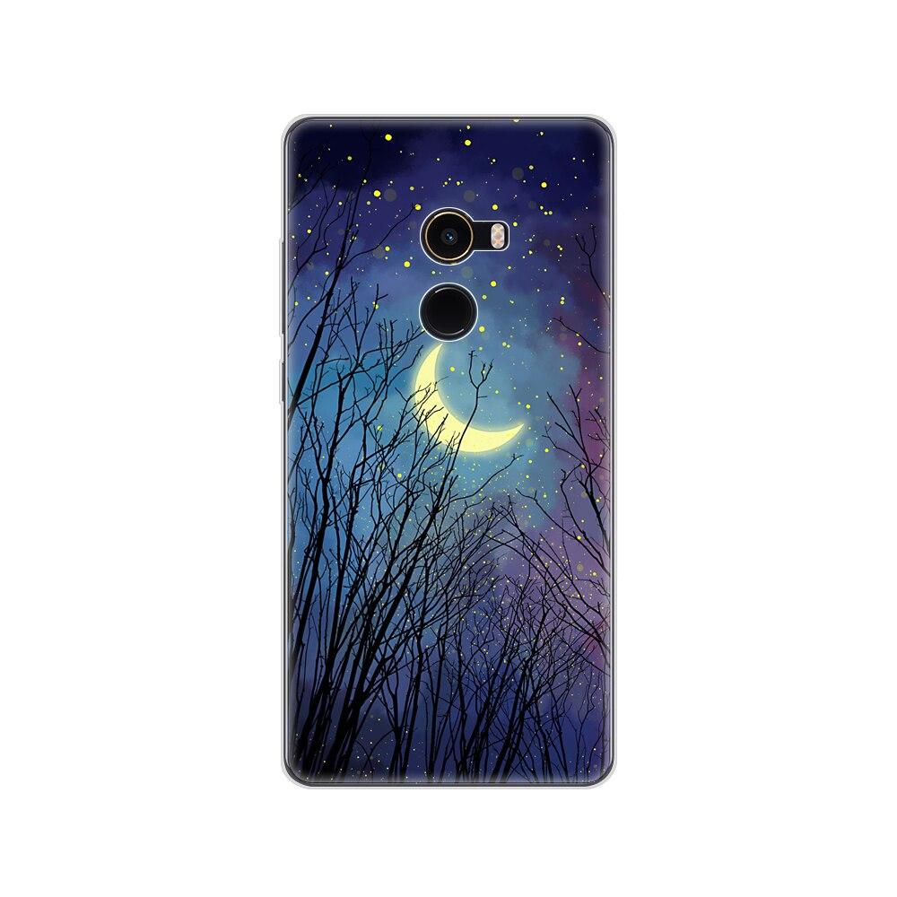 Soft Case for Xiaomi Mix 2 Silicon Case for Xiaomi Mi Mix 2 Mix2 Back Cover Protective Printing Transparent Coque