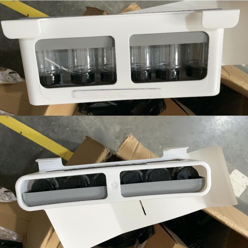Household Seasoning Bottle Storage Rack Kitchen Hanging Seasoning Can Storage Rack Seasoning Box Household Non Perforated