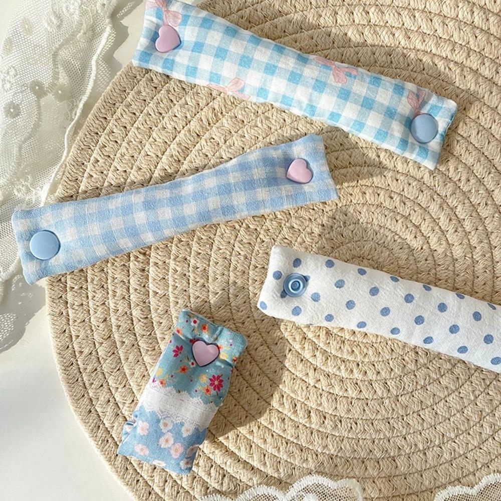 Fivela de Armazenamento de Cabo de Dados Portátil Reutilizável Tecido Enrolador de Cabo de Carregamento Laço Florido Organizador de Fio de Tecido em Grade Armazenamento Doméstico