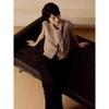 MD Women Clothes Early Autumn Elegant Stacked Commuter Style Intellectual Fleece Lead Vest Vest Female 05653800707