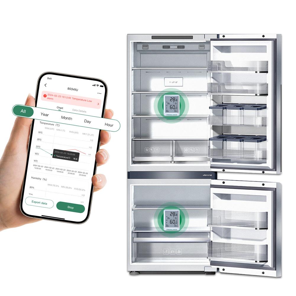 BT Temperature and Humidity Recorder Fruit Cold Storage Coldchain Transportation Temperature Logger