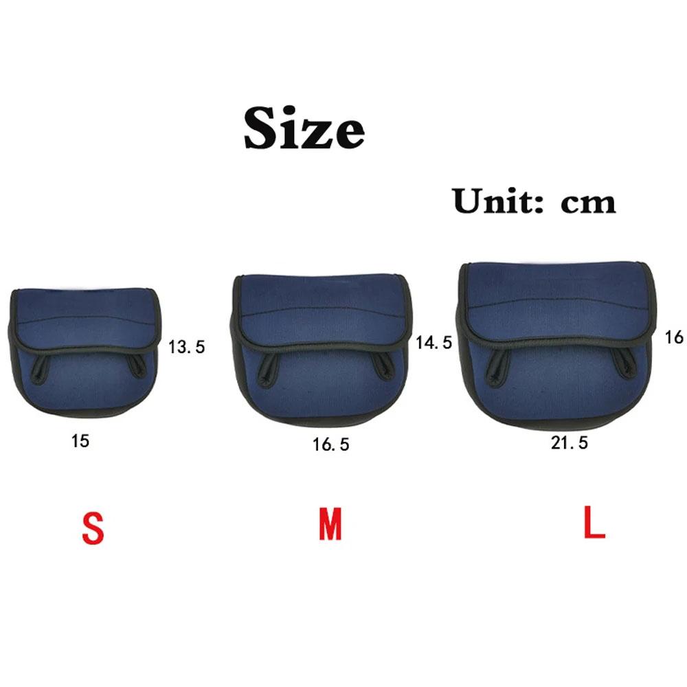 Fishing Reel Cover Protective Bag Trolling Spinning Reel Baitcasting Fishing Protective Case Pouch Sleeve Fishing Bags 3 Size