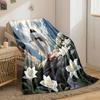 Jesus In Mountains Print Blanket  Printed Blanket for Living Room Bed Couch lunch break Soft Cozy Blanket for Friend's festival Gift