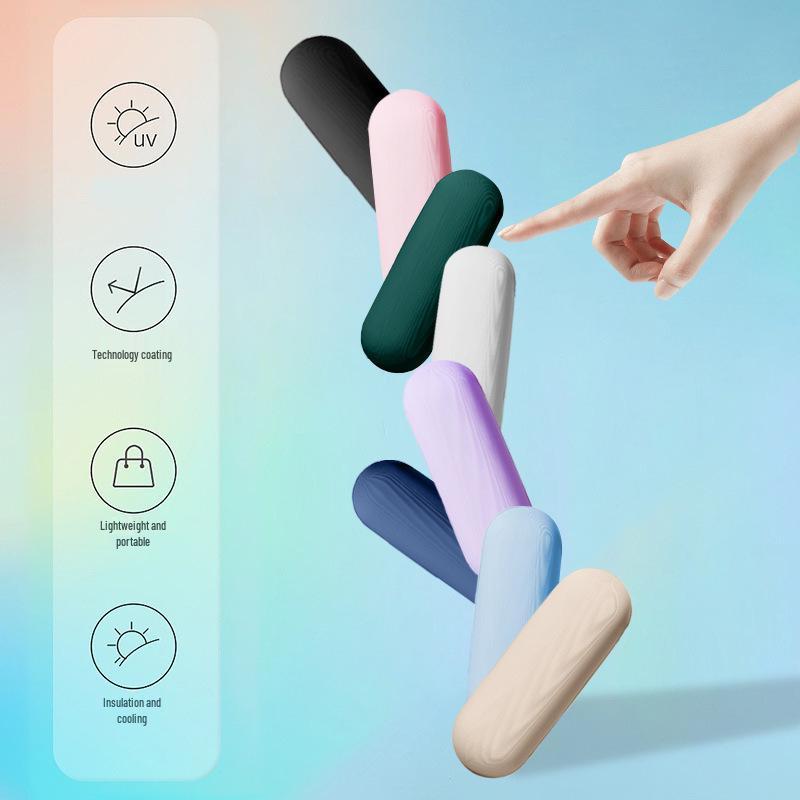 

High-End Women s Pocket Capsule Umbrella – Thickened Black Glue, Sunscreen, Sunshade