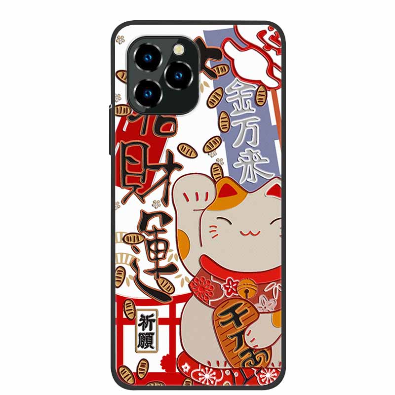 For Oukitel C21 Pro Case Luxury 3D Blossom Emboss Silicone Phone Case For C21pro Shockproof Coque Relief Flowers Funda Capa