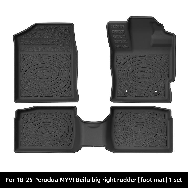 Dedicated TPE Floor and Trunk Mats for 2018-2025 Perodua MYVI Models