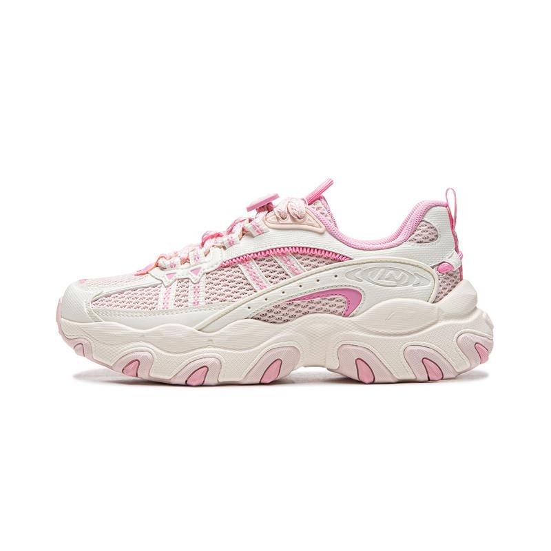 Li Ning Cat Paw Lite3 Casual Shoes Women s Low Top Light Pink/Champagne White AGCW186-4 35