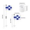 Flagpole Portable 3 Feet   Flag Pole Flag Hole Cup Set 2 Section Design for Indoors Outdoors