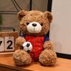 1623Cm Football Bear Plush Doll Kawaii Stuffed Player Toys Commemorative National Team Clubs Mascot Bear Plushie Holiday Gift