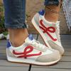 Zapatos Forrest Gump redondos feos lindos para mujer 2025 nuevos retro de suela plana deportivos pequeños blancos casuales deportivos zapatos de entrenamiento moral