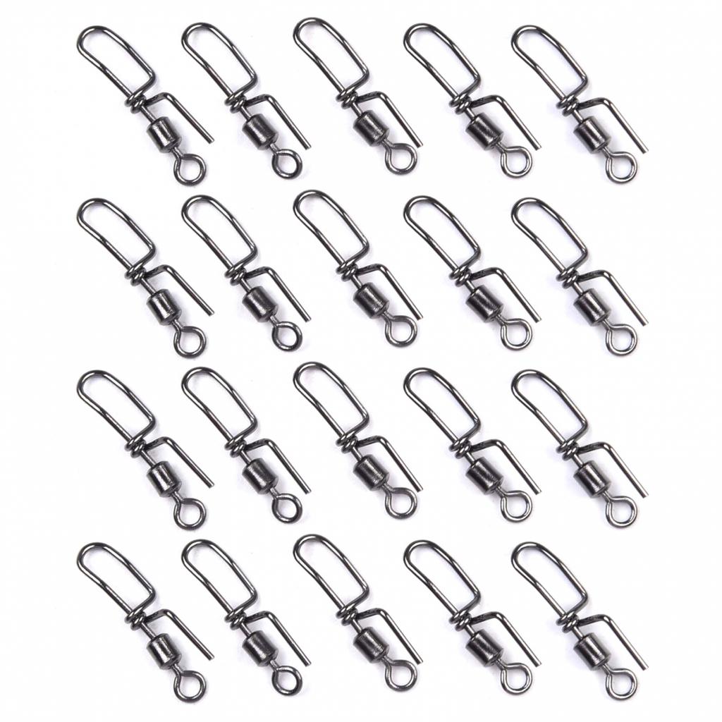 Premium For Sea Fishing Clip Down Swivels 20PCS 304 Stainless Steel 18mm Size