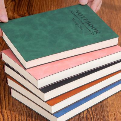 Soft Universal A5 Notebook Leather Surface Thick Notebook Elegant Diary Notepad  Back To School