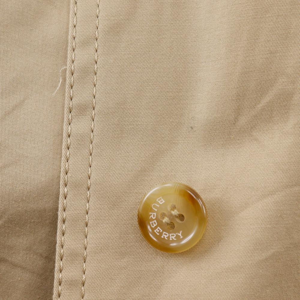 Burberry Stainless Collar Coat FDC32-202-40 Stripe Beige cotton/Polyurethane Women Used
