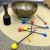 Double Head Friction Gong Mallet Soft Low Notes Gong Resonant Mallet Replacement Gong Wand for Sound Healing Tool