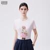 T-shirt da donna con cartone animato di orso