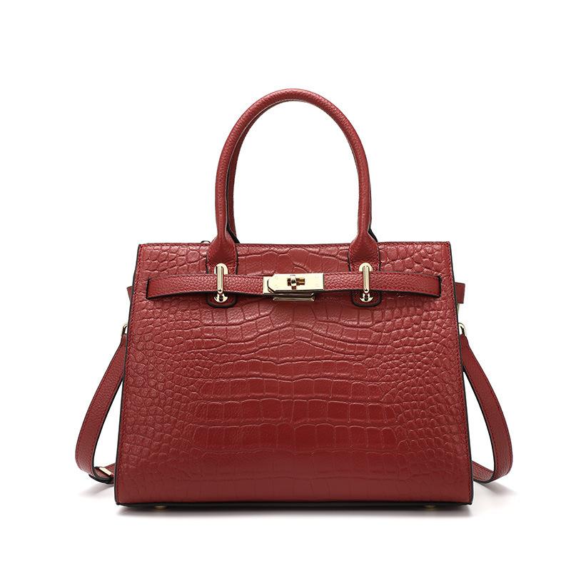 Women S Bag Versatile Bag Summer Fashion Large Capacity Women S Leather Mother Handbag бордовый