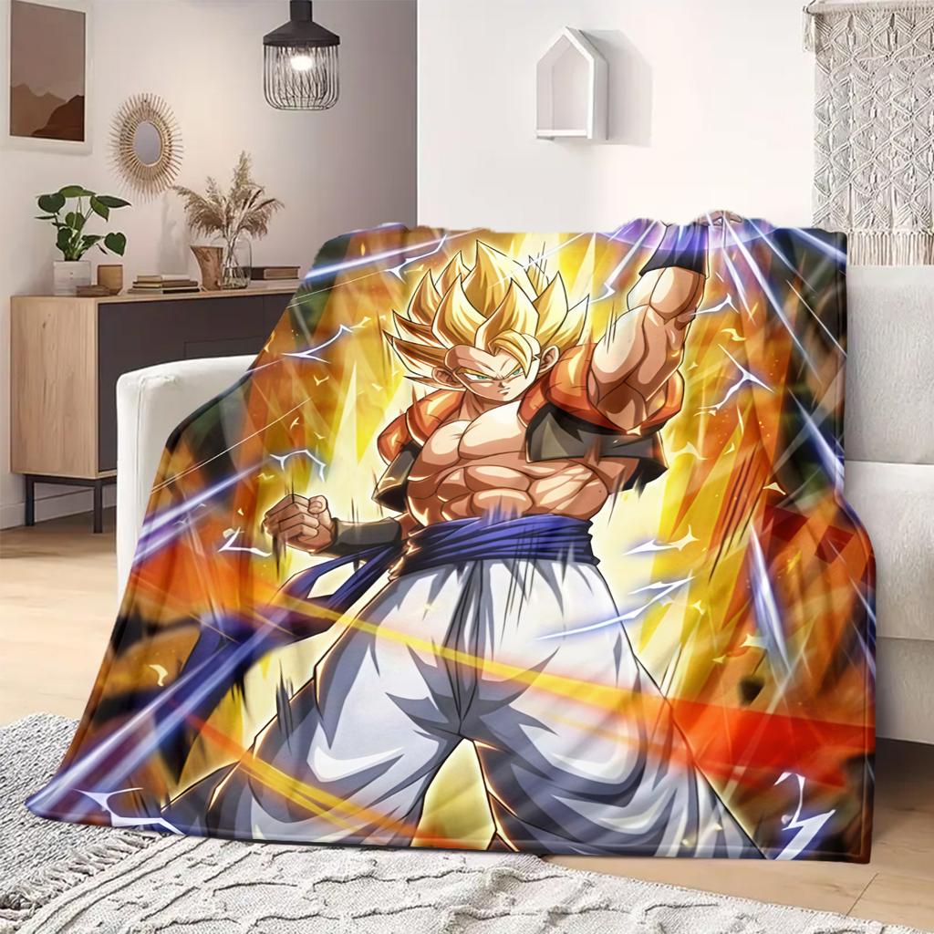 Dragon Ball Z Print Blanket Warm Comfortable Flannel Blanket Suitable for Bedrooms,Sofas, Beds,Chairs,Travel 30