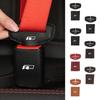 2Sets Leather Car Logo Seat Belt Buckle Protector Cover Only For Front Seat Belt For VW R Scirocco Jetta Golf Polo Tiguan Sharan NH4H9