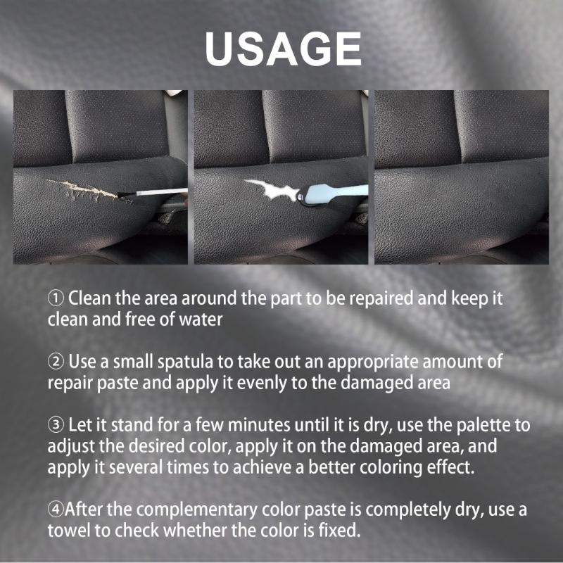 Leather Repair Set with Accessories for Car Seat Repair Kit Advanced Leather Repair Gel Professional Cream Gel