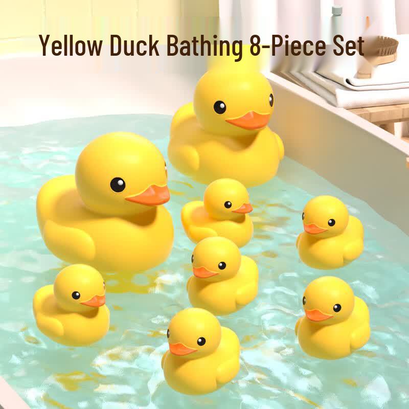 Little Yellow Duck Bath Toy Set