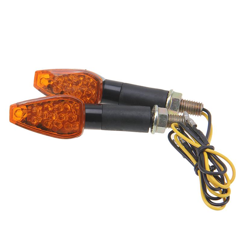1 Pair Universal 12V Motorcycle LED Turn Signal Indicator Lights Blinker Lamp for Motorbike Scooter Quad Dirt Bike