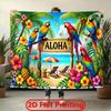 Summer Ocean Beach Palm Tree Flamingo Backgroundindoor Outdoor Courtyard Decorationsofa Bedside Background Pool Party Decoration