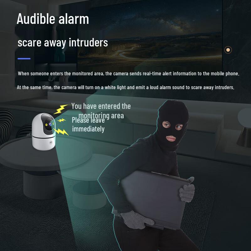 Newman 8MP AI Wireless 360° PTZ Security Camera CN plug (adapter included)