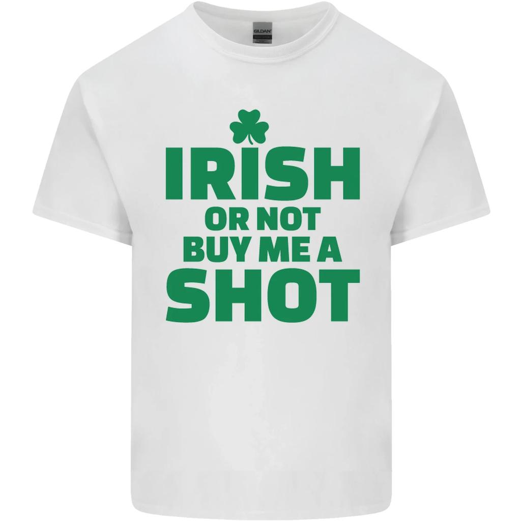 Irish or Not Buy Me a Shot St Patricks Day Kids T-Shirt Childrens
