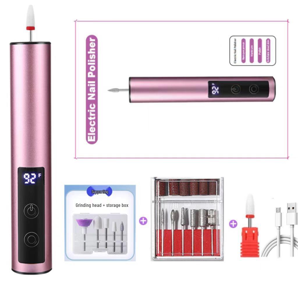 2025 USB Rechargeable Electric Nail Grinder & Engraving Pen with Digital Display and Aluminum Alloy Build