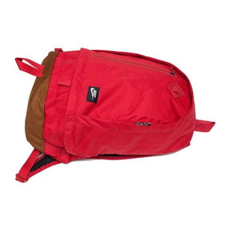Nike Retro Sports Casual Simple Polyester Laptop Backpack Unisex Backpack Red BZ9729-625