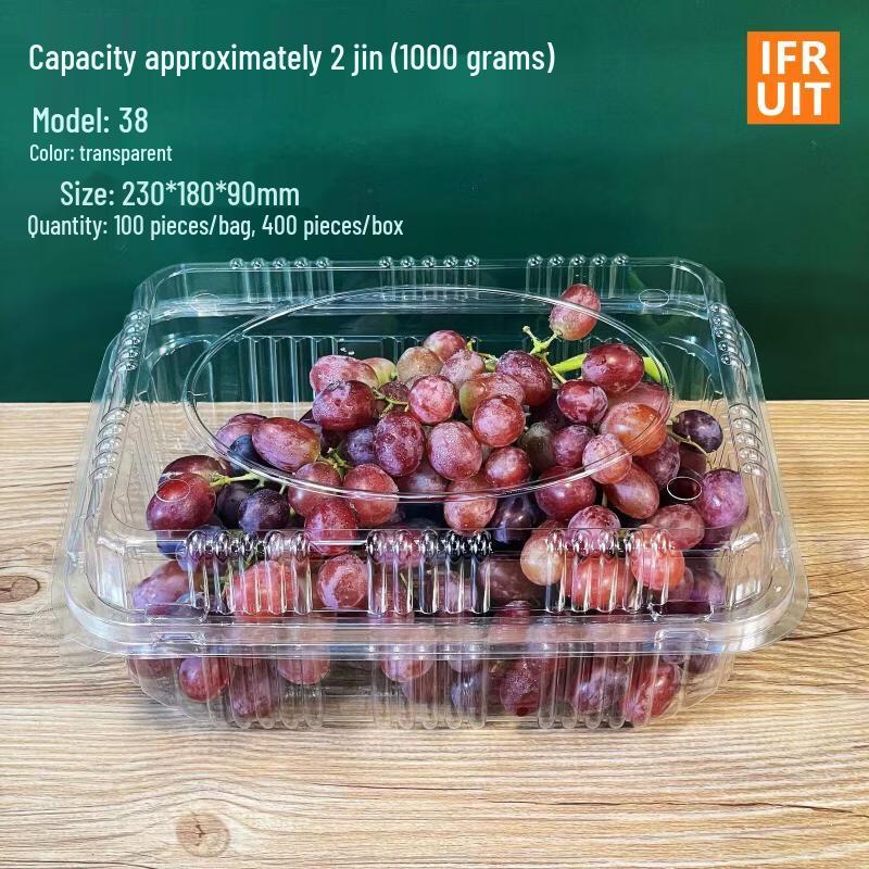 Handun Disposable Transparent Round Fruit Packaging Box