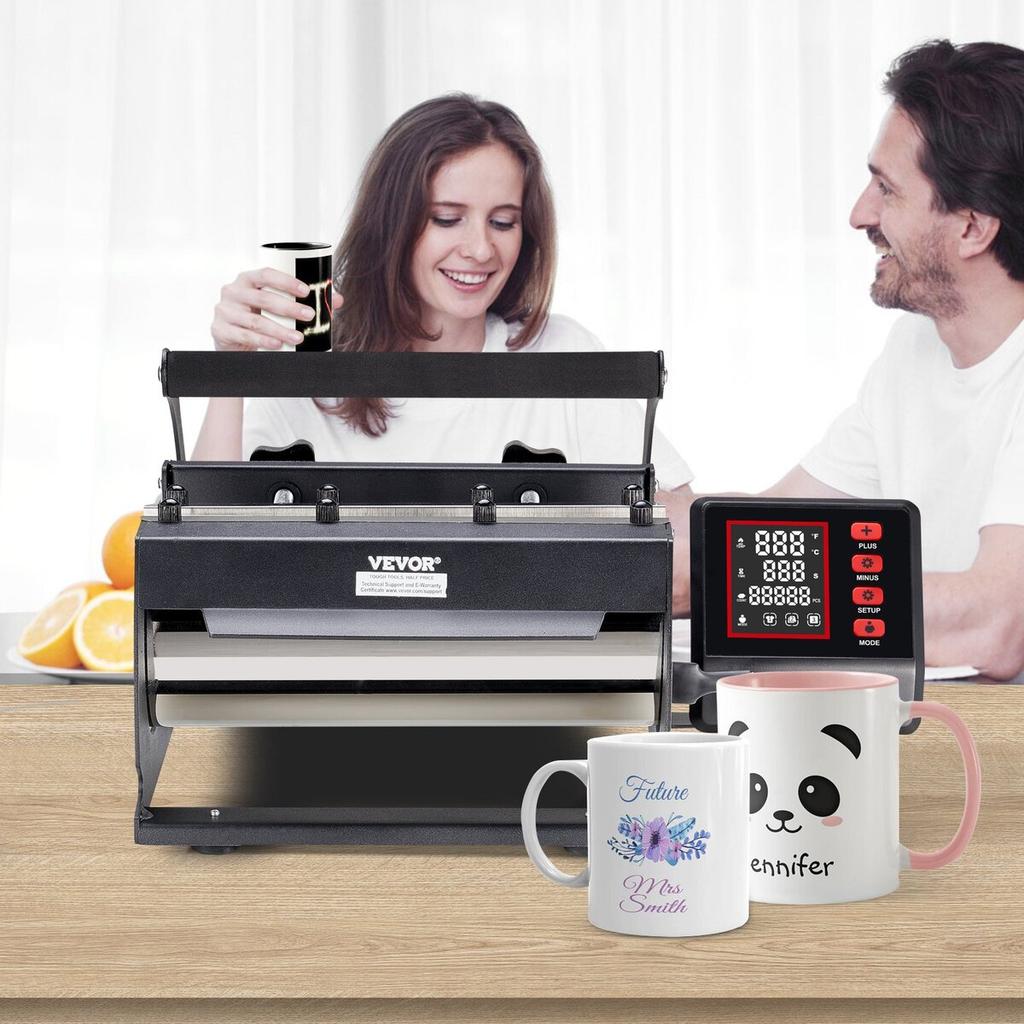 Tumbler Heat Press Machine 11-30oz Mug Press Sublimation Tumblers Black