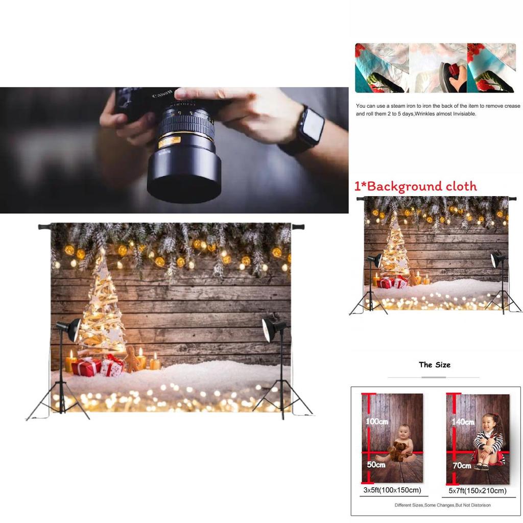 Christmas Theme Photography Backdrop For Kids Studio Photo Prop With Canvas