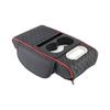 Ergonomic Support Leather Car Console Pad Height Adjustment Waterproof for Long Drive Comfort No Tool Required Setups