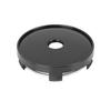 uxcell Wheel Center Cap, Hub Cap, Wheel Cap, 5 Clips, 2.4 Inches (60 Mm) Diameter, 4 Pieces, Black
