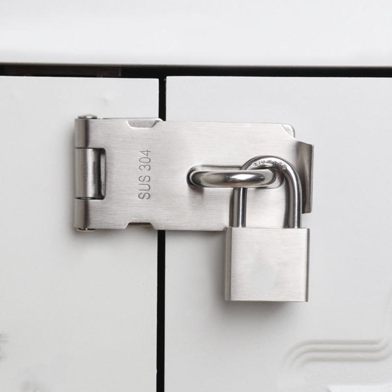 Anti Theft Hasp Staple Shed Latches With High Security Rusts Resistance Door Lock Padlock Clasp Furniture Accessories
