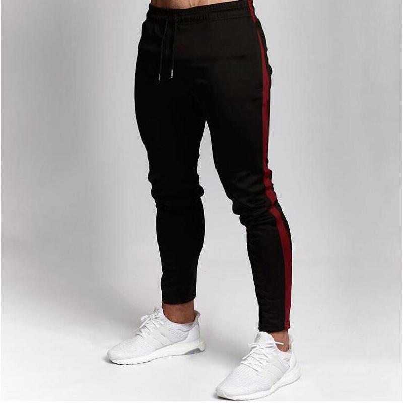 New men's outdoor sports casual slim-fit gym pants, men's long pants with tapered cuffs