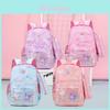 Spacious Lightweight Nylon Backpack For Middle School Kids Cute Cartoon Design