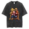 Gewaschenes Vintage Italienisches Gehirnfäule John Pork Tung Tung Tung Sahur Selfie Lustiges Grafik-T-Shirt Herren Damen Lässig Retro Humor T-Shirt