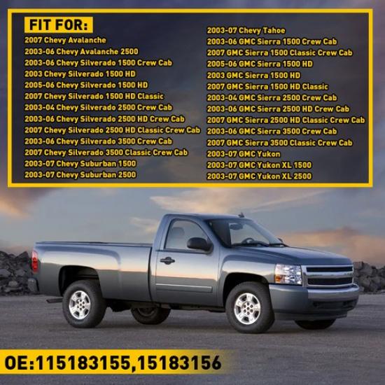 Red Interior Door Side Reflector Panel Covers For GMC Avalanche Silverado Chevy