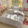 Elegant Blue Floral Pattern Duvet Cover Set 100% Cotton Soft Skin Friendly Queen Size Bedding Set Comforter Cover Pillowcases